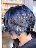 ヘアメイク マルナ 大通店(HAIR MAKE MALUNA) 【MALUNA 神】navy × blue