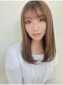 色っぽストレートミディ