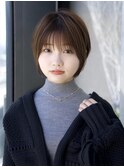 前髪あり小顔ショートボブ20代30代40代【AIN.表参道】川原大地