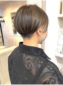 福山市美容室Caary 人気おとなの刈り上げショート