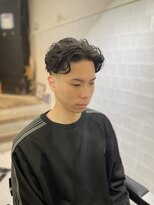 メリケンバーバーショップ フクオカ(MERICAN BARBERSHOP FUK)&nbsp;かきあげナチュラルフェード