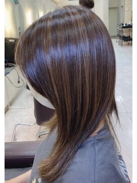 松本平太郎美容室 土浦パートワン(PART1) ロングレイヤーハイライトスタイル20代30代40代50代