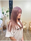 30代40代ラベンダーピンクペールパープル♪ストレートロングヘア