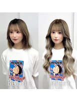 あるじゃんすー 心斎橋店&nbsp;ホワイトベージュ#小顔#シールエクステ#韓国#ヨシンモリ#心斎橋