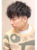 動く毛束クラウドマッシュツイストスパイラルパーマツーブロック