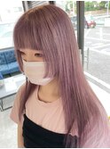 ピンクラベンダー/ホワイトピンク/ハイトーンカラー/髪質改善