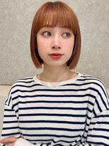 アッシュ 笹塚店(Ash)&nbsp;グレーベージュ/斜めバング/フレンチガーリー/ネイビー[笹塚]