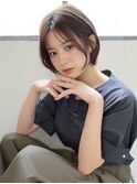 ショート 大人ショートボブ アッシュカラー 透明感 20代30代