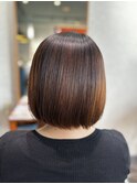 ミニボブ 縮毛矯正