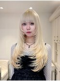 15412ホワイトブロンドレイヤーハイトーンホワイトアッシュ