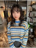クセ毛風パーマ レイヤーカット 学割U24