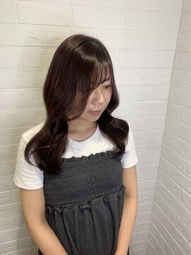 ヘアースペースブルーム プリュス 石橋店(HAIR SPACE BLOOM plus) ピンクブラウン/透明感カラー/サブリミックトリートメント/艶髪