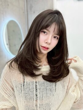 アイシー 表参道(ICY) ワンカールレイヤーカット/赤みなし透明感カラー/ミディアム