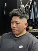 スキンフェードアップバング