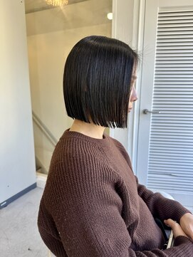 ソイクフ(SOY KUFU) 大人可愛い20代30代40代◎ワンレンボブ黒髪似合わせカット