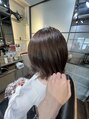 ストリームファースト(Stream1st)&nbsp;髪質改善カラー×外ハネショートボブ