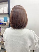 アールヘアーメイク(r hair make)&nbsp;やわらかボブのピンクブラウン