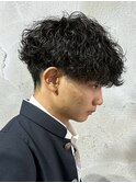 MEN’S/リバースセンターパート/ニュアンスパーマ/高崎