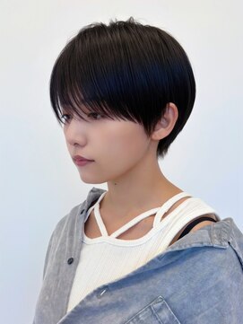 ルージュシー 堀江(RU10C) マッシュショート/ブリーチなしダブルカラー/ナチュラルショート