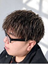 エクラート メン 仙台(ECLART men.)&nbsp;仙台 メンズ ハイライトメッシュ ツイスパ