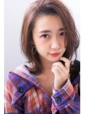clan<フォギーベージュ美髪外ハネボブ>セシルカット