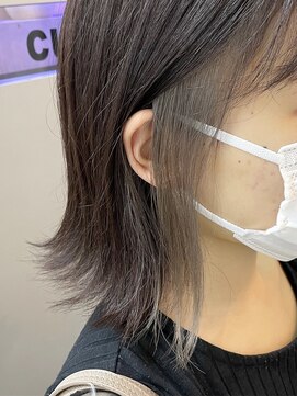 キューズ クラブ(cuz KLUB) 【cuzKLUB】イヤリングカラー×シアーグレージュボブ【池袋】