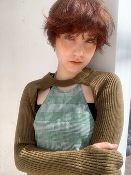 アンドスタイル(&style) 【大名店　江藤】オレンジブラウン　ブリーチなし