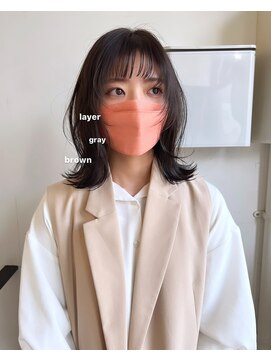 クオン 今泉(quon) 【MASAKI】guest snap layer bob--