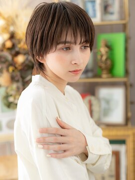 カバーヘア ブリス 川口(COVER HAIR bliss) 外国人風バイカラーマッシュウルフショートa川口20代30代40代