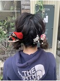 卒業式/成人式/おだんご/かわいい/ヘアセット