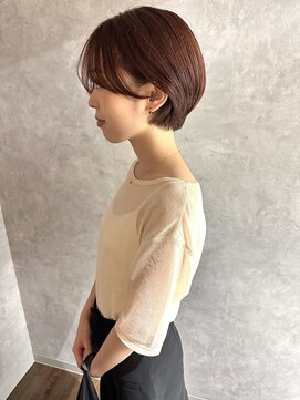 フレームプラス 御堂筋難波店(FRAME +) 耳掛け丸みショート　オレンジレッド