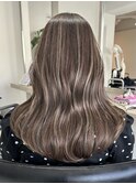 レイヤーカットハイライトショートヘアイルミナカラーオージュア