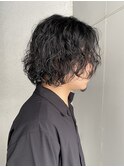 プードルパーマスパイラルパーマボブ前下がりボブ