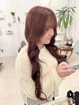 リンクヘアー(Link hair)&nbsp;ボルドーカラー×韓国風艶巻き