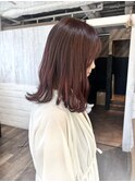ハーフブリーチ×ボルドーブラウン