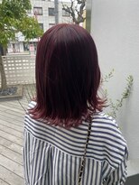 ニュイ 高槻 阪急茨木店(nui)&nbsp;黒髪ボブルフネビージュ小顔ワンレンスペインカール