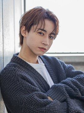 シティ(CITY) 【men`s】フェザーパーマグレー刈り上げショートブルーカラー