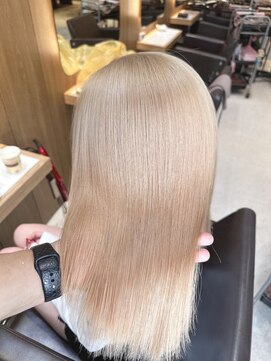 アレンヘアー 松戸店(ALLEN hair) ミルクティーベージュ【ダブルカラー/松戸】