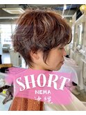 ショートボブ/パーマスタイル/ミニボブ/20代30代40代50代/抜け感