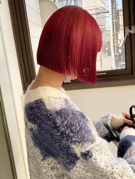 カート バイ デコ(Kurt by DECO) 【小倉修也　暖色ブリーチレッドボブ】