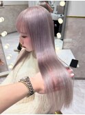 透明感ラベンダーミルクティー×艶ストレート　