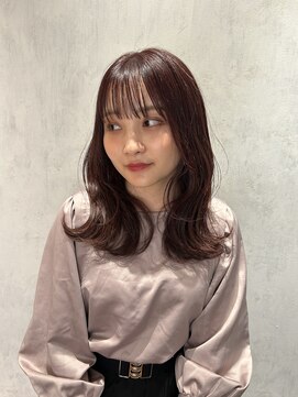 マアムジー 笹塚店(ma'am Zee) 【ma'am Zee SHINOHARA】ブリーチなしピンク×レイヤーカット