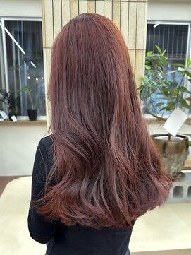 パークレーン アイス イヴェン(park lane ICI yeven) ブリーチなしダブルカラー オレンジブラウン ベージュ暖色 夏