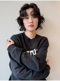 レイヤーカットウルフパーマウェーブくるくるパーマ