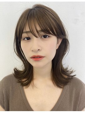 エマ ギンザ(EMMA GINZA) 大人見せくびれミディアム秋冬人気ヘア　40代50代