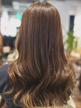 トゥルートラスト アン 下石田店(True Trust un) 赤み消しカラー大人可愛い透明感立体感ブラウン×くびれ巻き