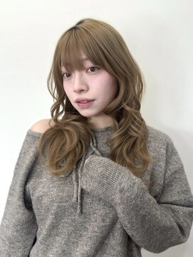 ハピネス クローバー 八木店(Happiness CLOVER) ミディアムレイヤー/ミルクティーブラウン/フォワード巻き