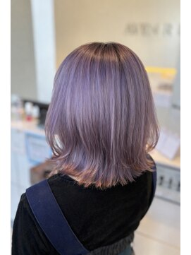 アブニールドール 大山台店 【ブリーチあり】ラベンダーピンク