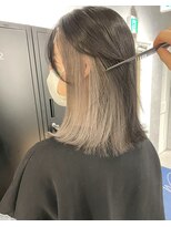 モアナ バイ ヘッドライト 長野駅前店(Moana by HEADLIGHT)&nbsp;Moana長野駅前#インナーカラー#切りっぱなしボブ#ダブルカラー