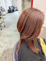 ヘアルームチョコ(Hairroom Choco) 根元白髪染め、毛先はファッションカラー